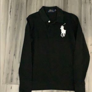 Girls long sleeve polo shirt